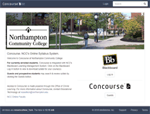 Tablet Screenshot of northampton.campusconcourse.com