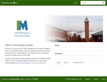 Tablet Screenshot of fmcc.campusconcourse.com